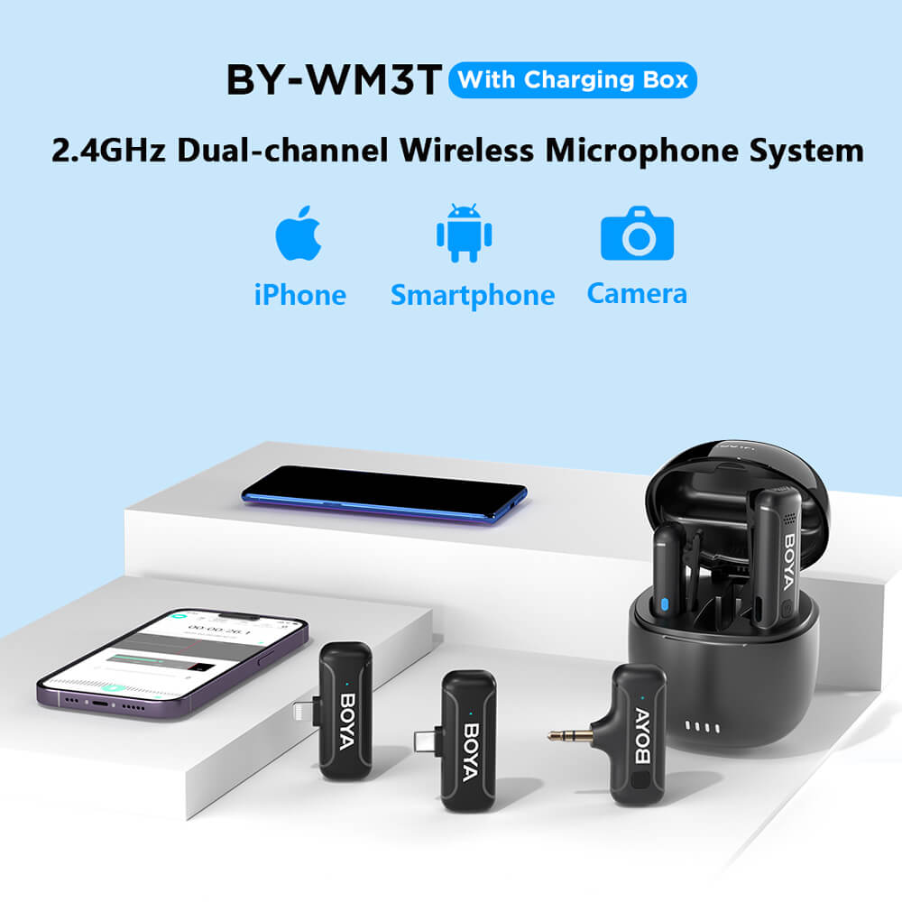 ไมโครโฟนไร้สาย BOYA MICROPHONE BOYA BY-WM3T-M2